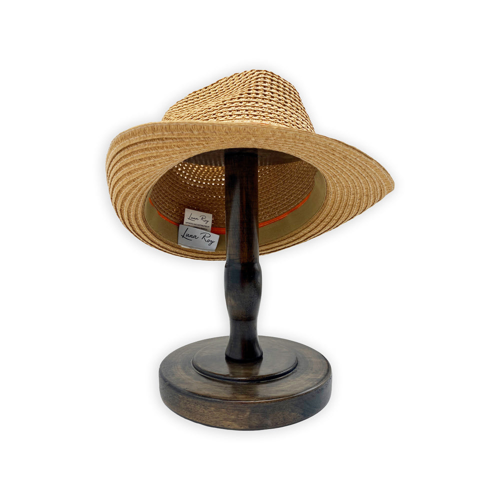 Sombrero de panamá fedora en varios colores, para Niños
