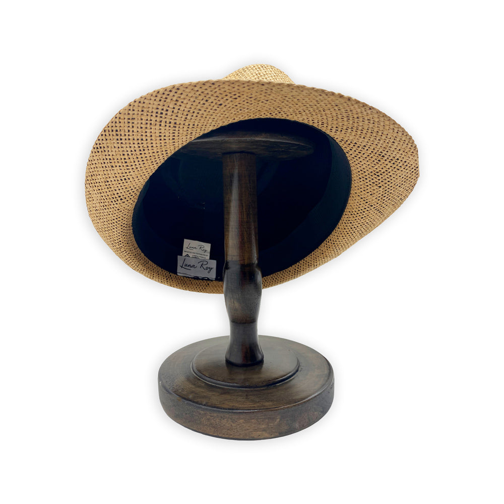 Sombrero de panamá fedora con cinta en varios colores