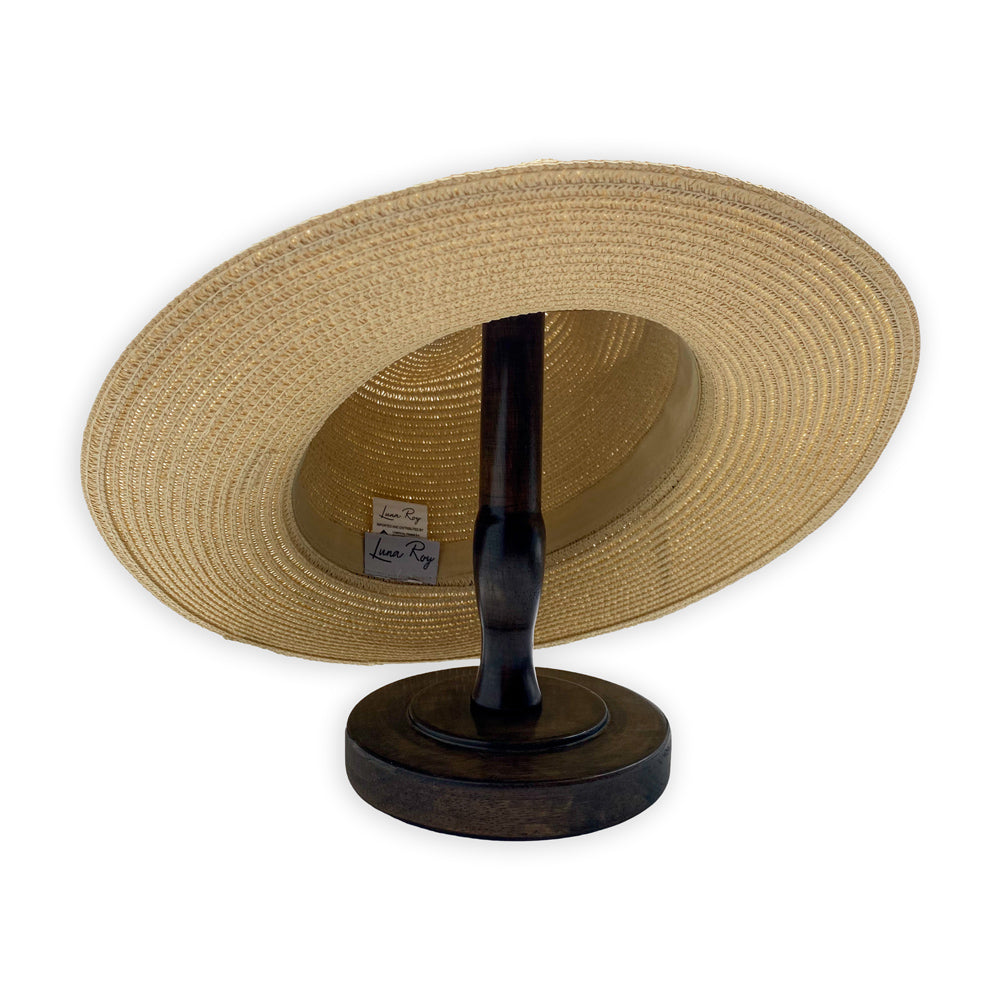 Sombrero de panamá fedora con cinta de cuero en varios colores
