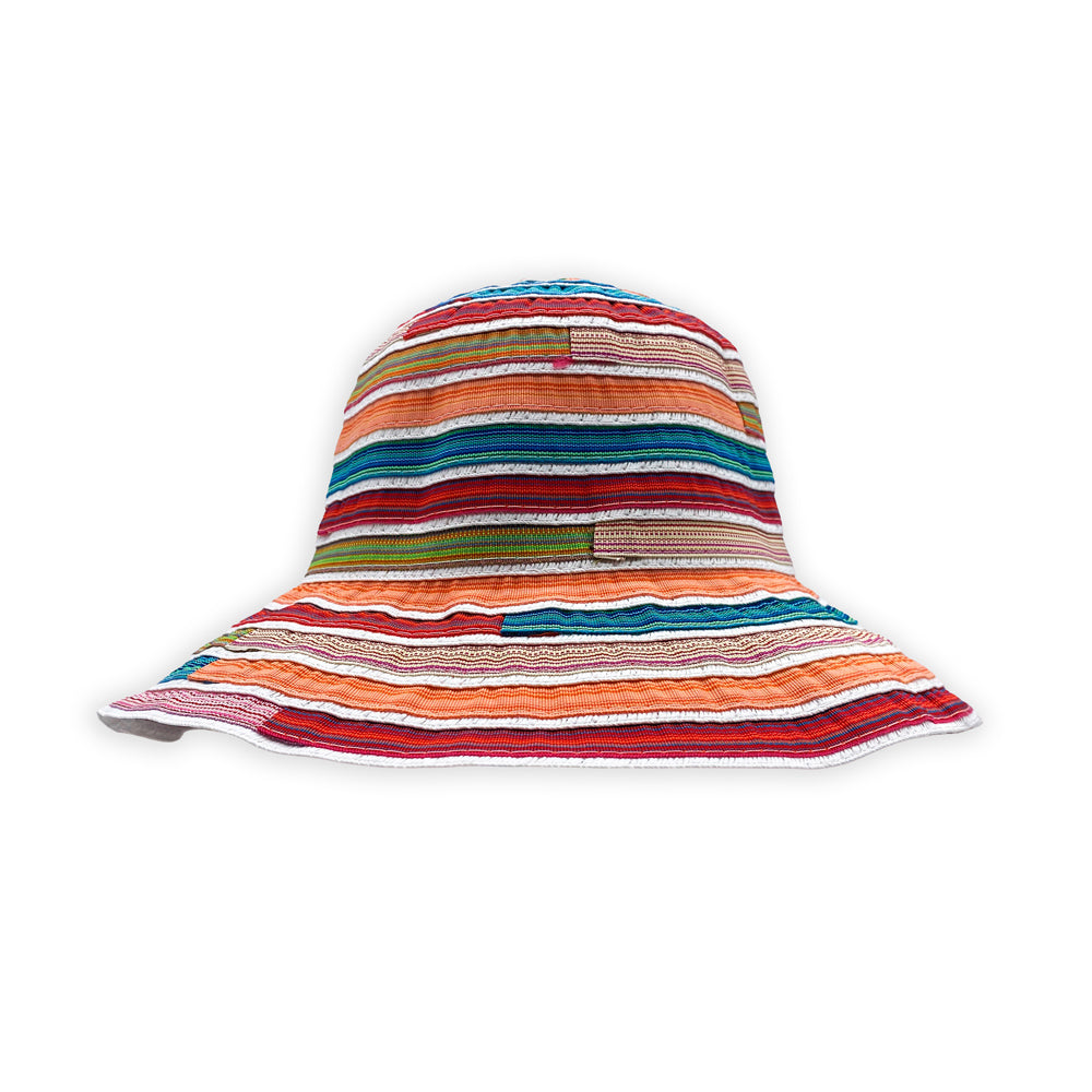 Sombrero tipo pescador de algodón multicolor