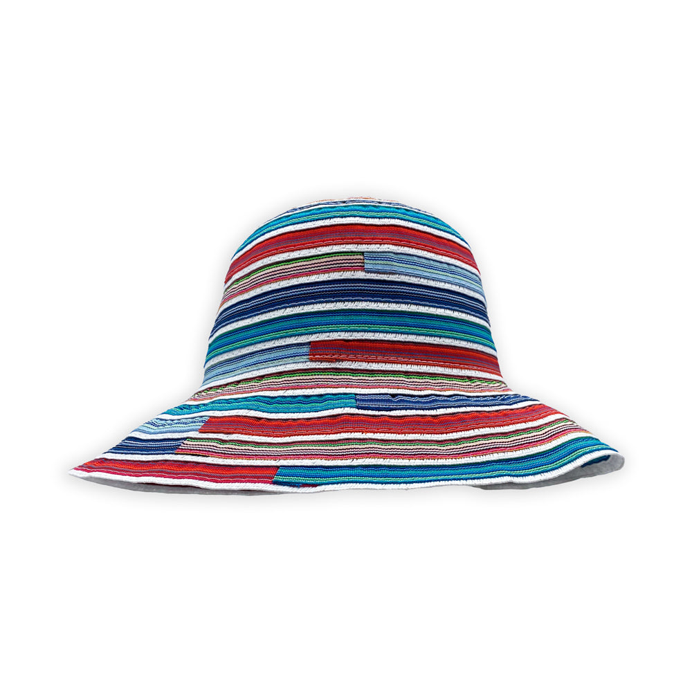 Sombrero tipo pescador de algodón multicolor