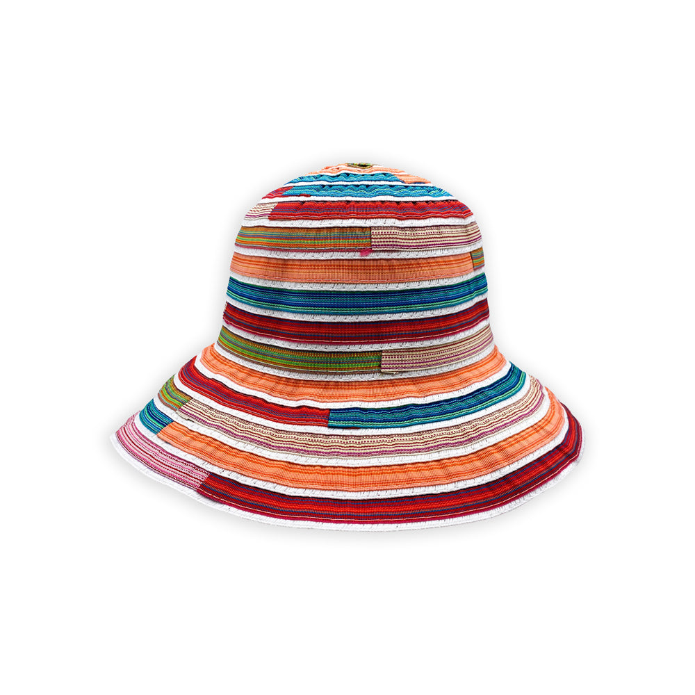 Sombrero tipo pescador de algodón multicolor