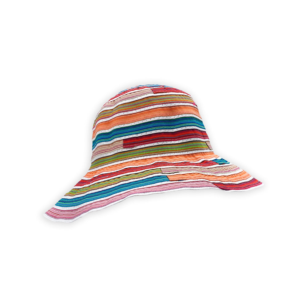 Sombrero tipo pescador de algodón multicolor