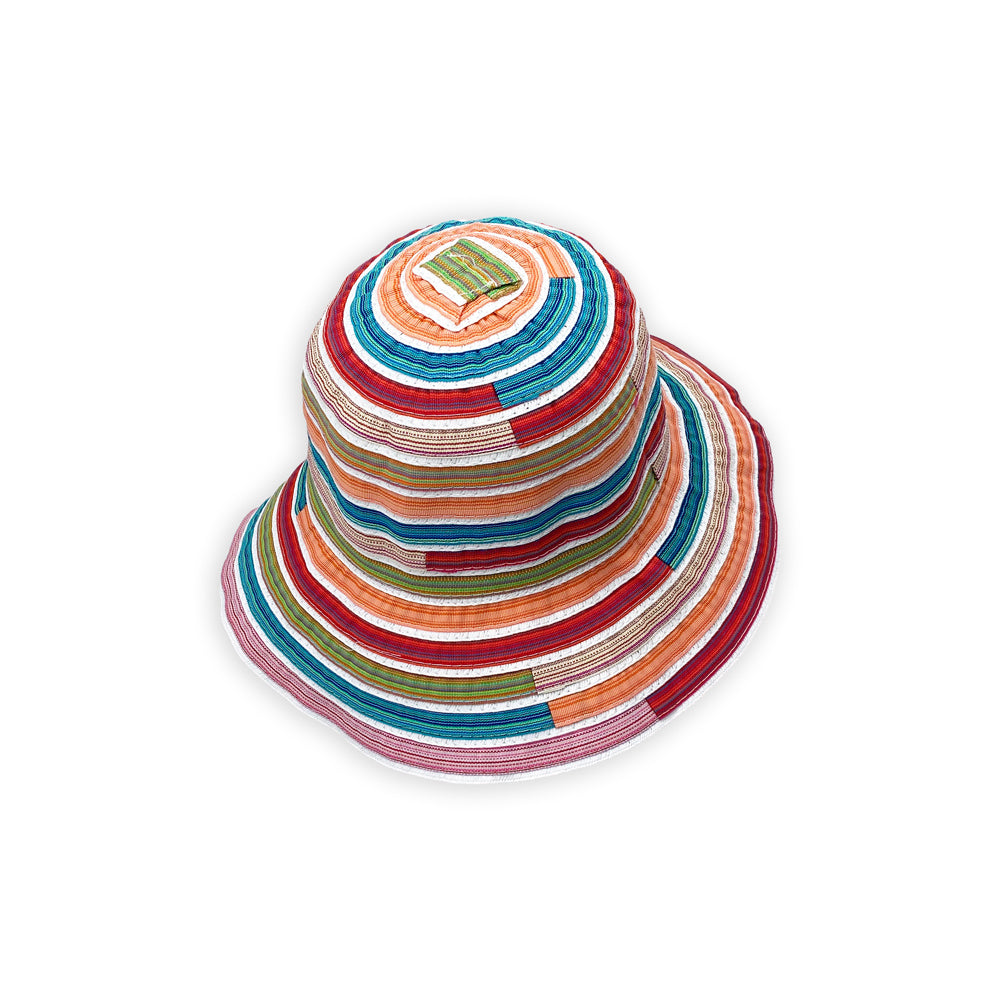Sombrero tipo pescador de algodón multicolor