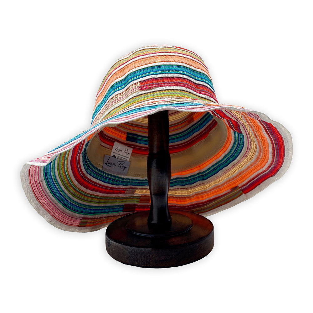 Sombrero tipo pescador de algodón multicolor