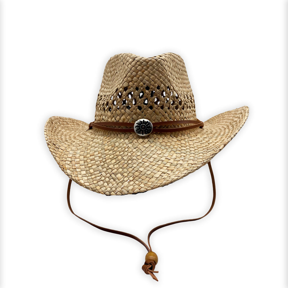 Sombrero ajustable Cowboy de paja natural