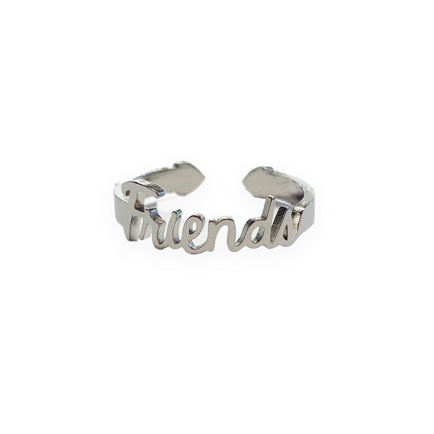 Anillo Friends, ajustable, de acero inoxidable