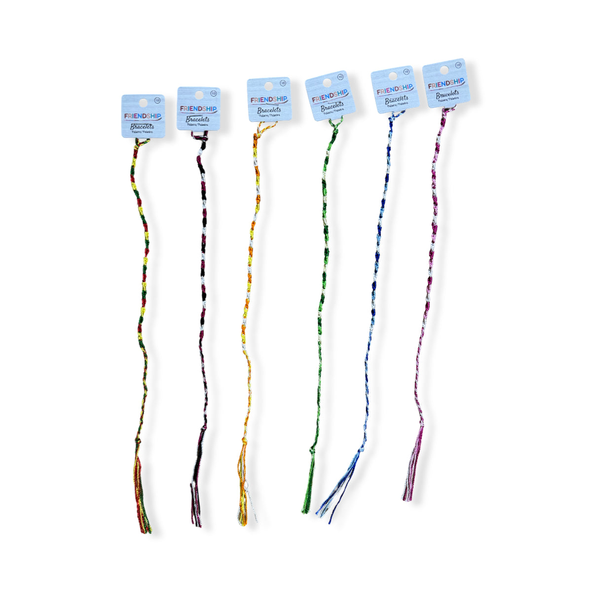 Pulseras Friendship, pack de 6. Modelo nudos 10
