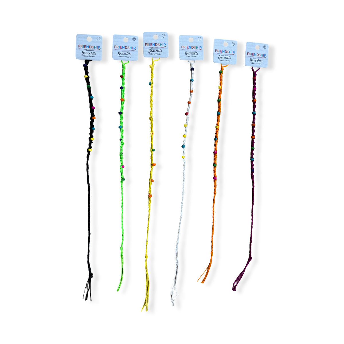 Pulseras Friendship, pack de 6. Modelo nudos y piedras 17