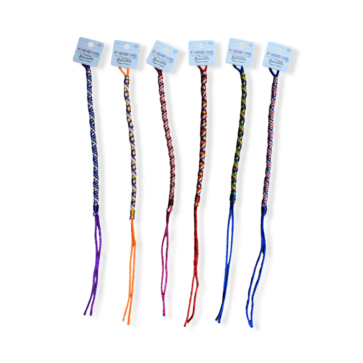 Pulseras Friendship, pack de 6. Modelo nudos 6