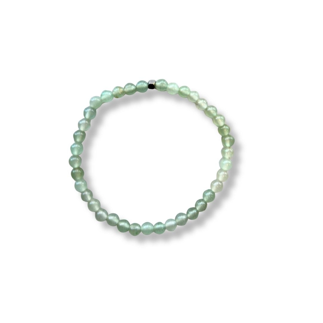 Pulsera de piedra natural Aventurina y acero inoxidable