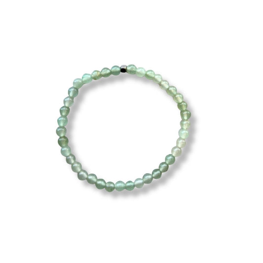 Pulsera de piedra natural Aventurina y acero inoxidable
