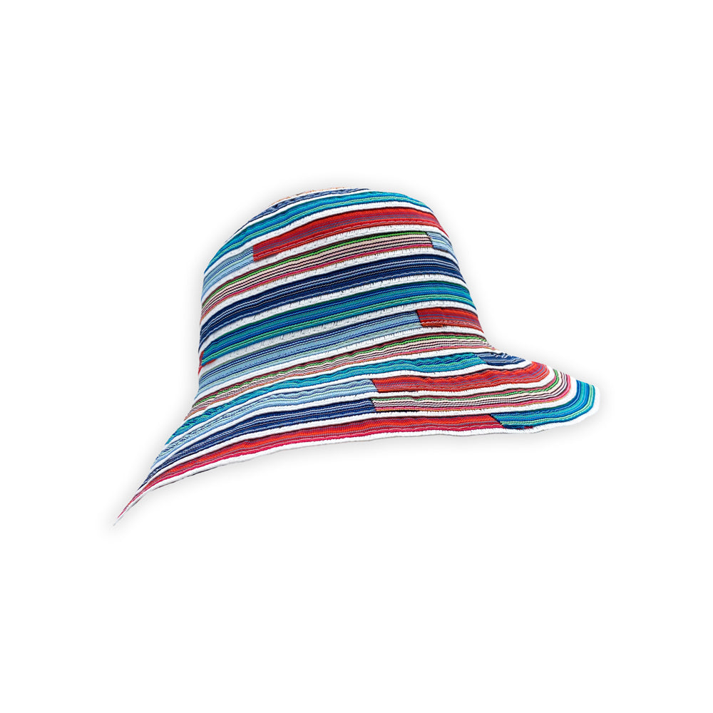 Sombrero tipo pescador de algodón multicolor