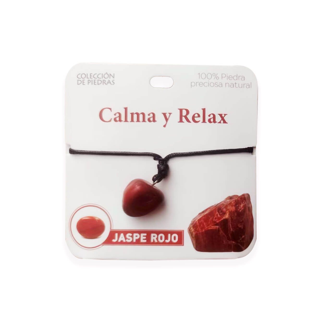 Mind Souls piedra Jaspe Rojo Calma y Relax