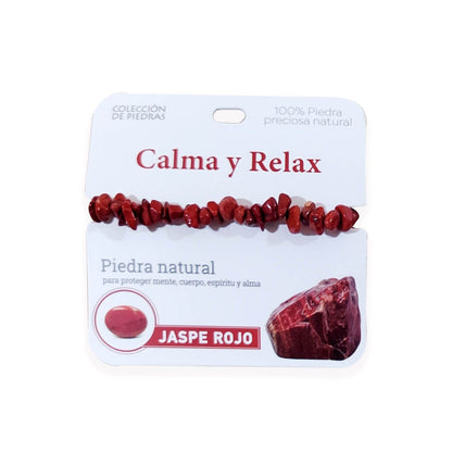 Mind Souls piedra Jaspe Rojo Calma y Relax