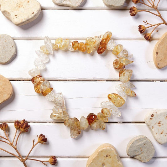 Pulsera Citrino de piedras naturales