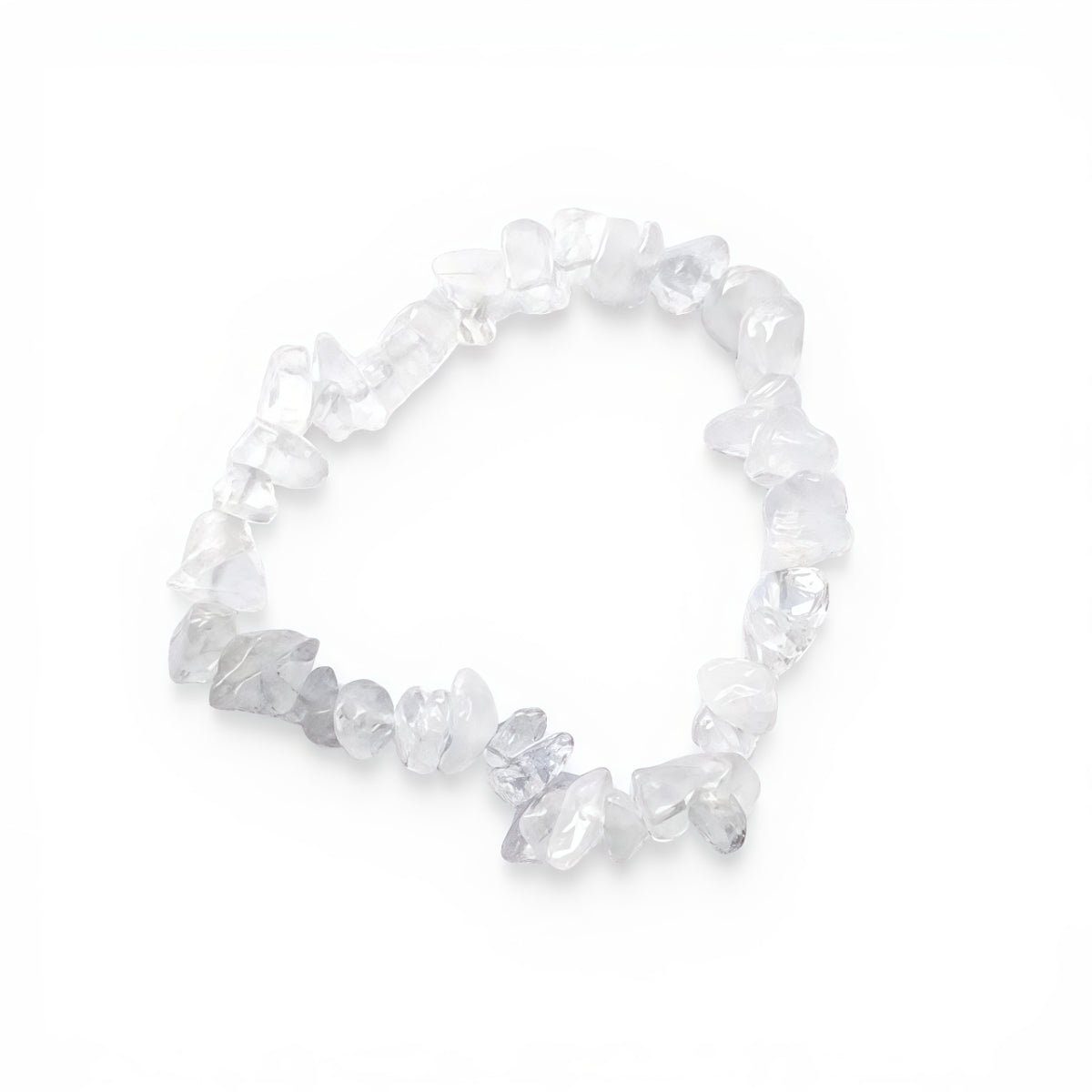 Pulsera Cuarzo transparente de piedras naturales