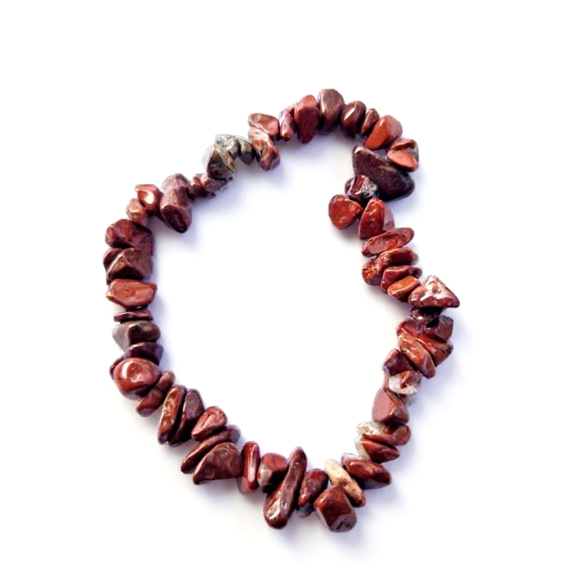 Pulsera Jaspe rojo de piedras naturales