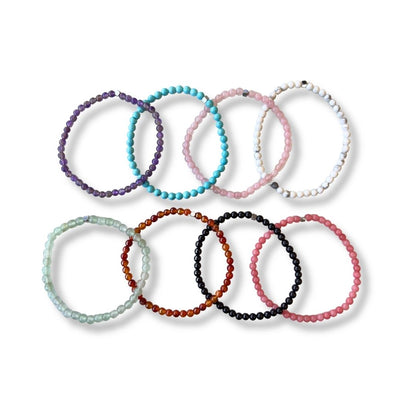 Pulsera de piedra natural Turquesa y acero inoxidable